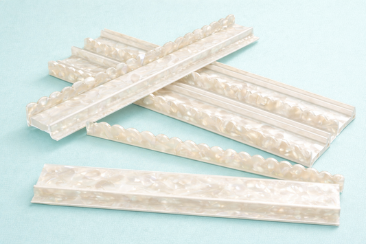 20 inch Scalloped Mother of Pearl Racks/Pushers