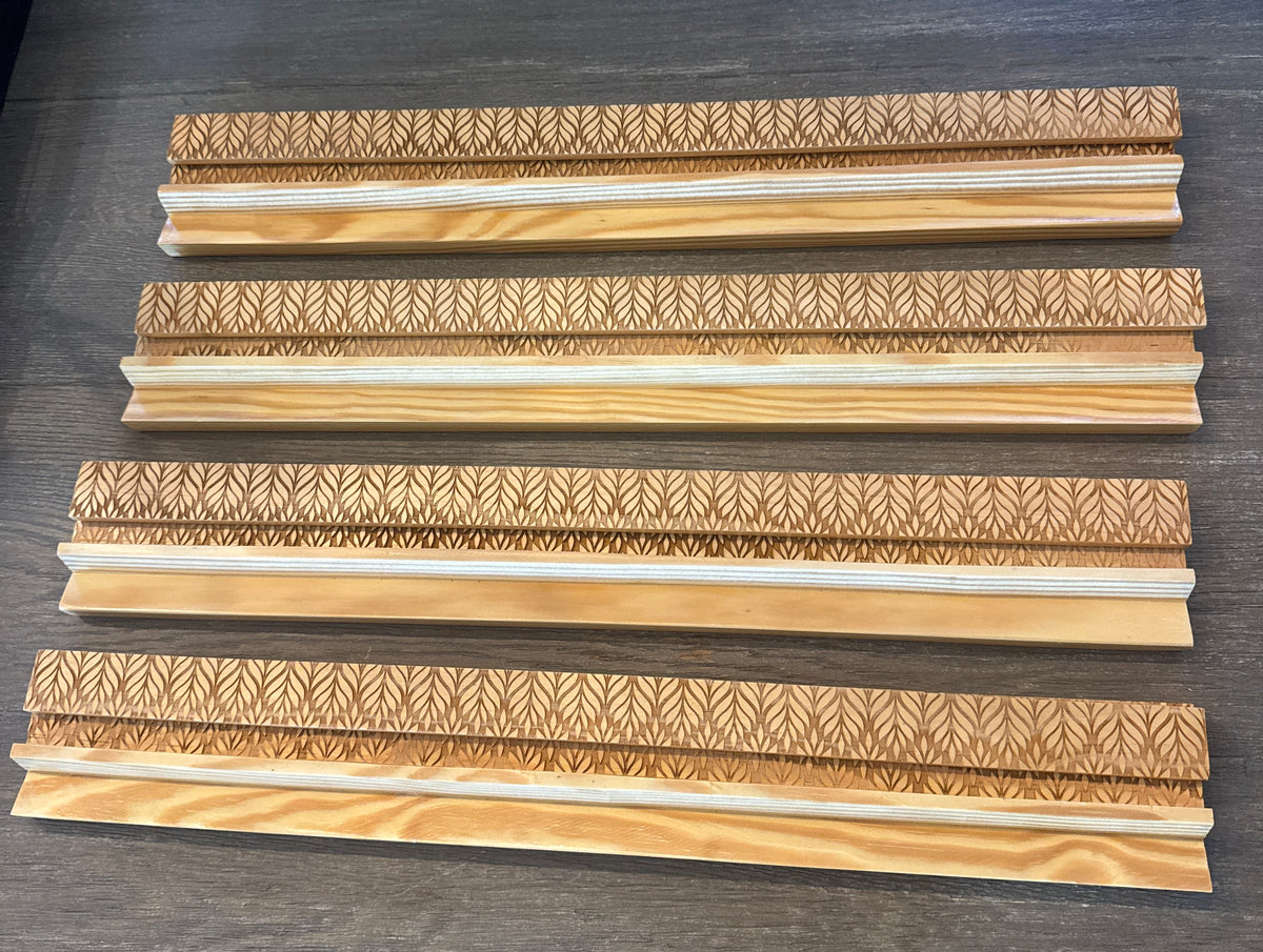 IMPERFECT ENGRAVED WOODEN RACKS