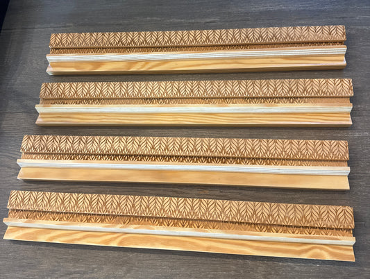 IMPERFECT ENGRAVED WOODEN RACKS