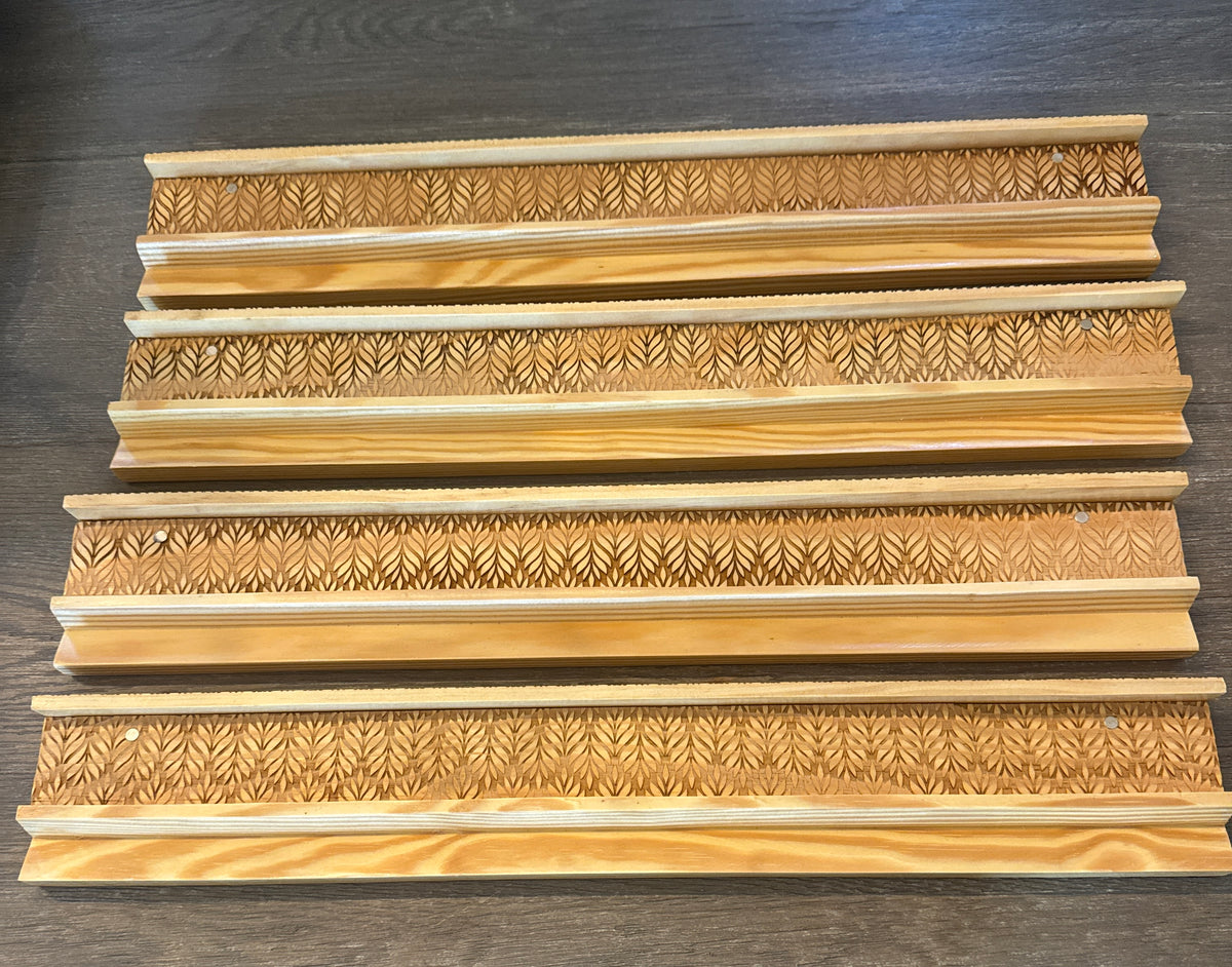 IMPERFECT ENGRAVED WOODEN RACKS