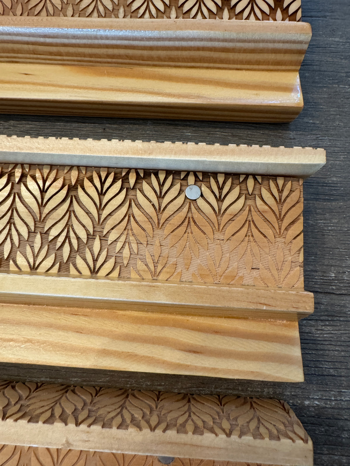 IMPERFECT ENGRAVED WOODEN RACKS