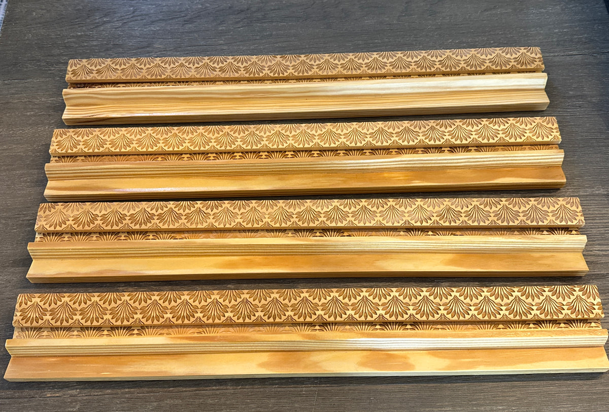 IMPERFECT ENGRAVED WOODEN RACKS