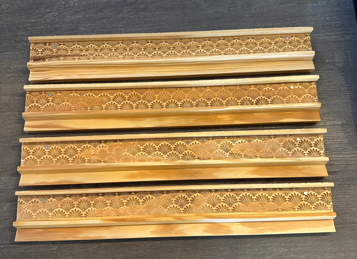 IMPERFECT ENGRAVED WOODEN RACKS