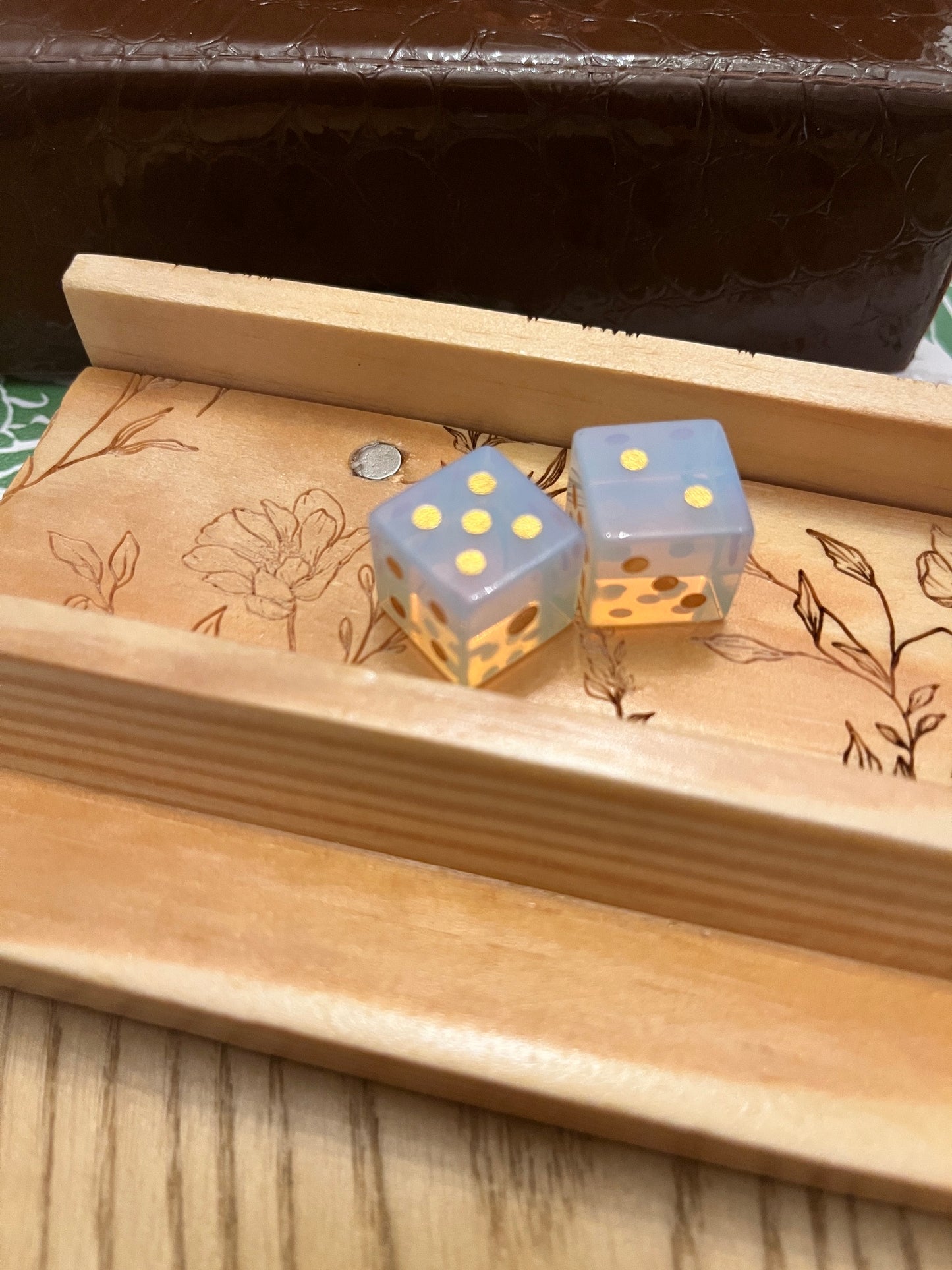 Natural Stone Dice- Set of 2