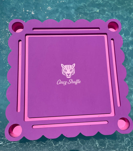 SCALLOPED FLOATING POOL MAT