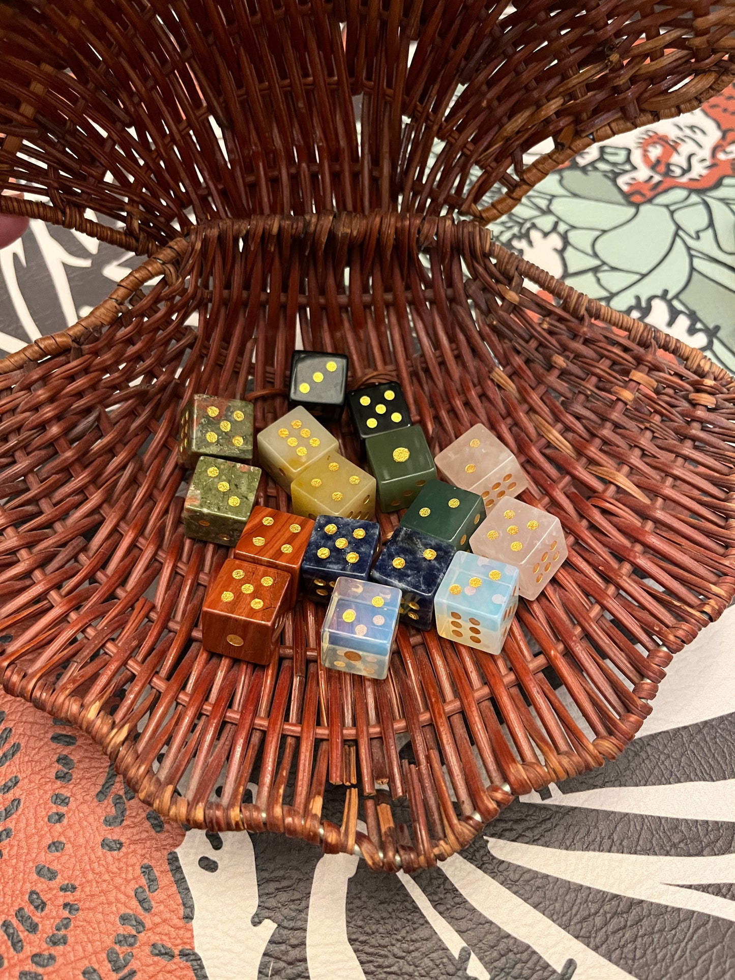 Natural Stone Dice- Set of 2