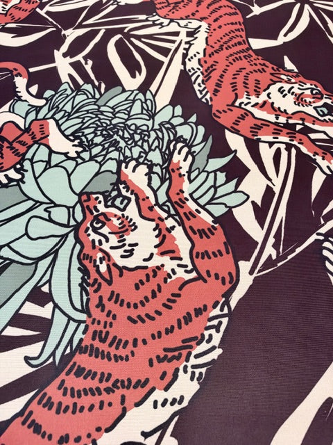 Cinnamon Tiger Neoprene mat - a Holli Zollinger design