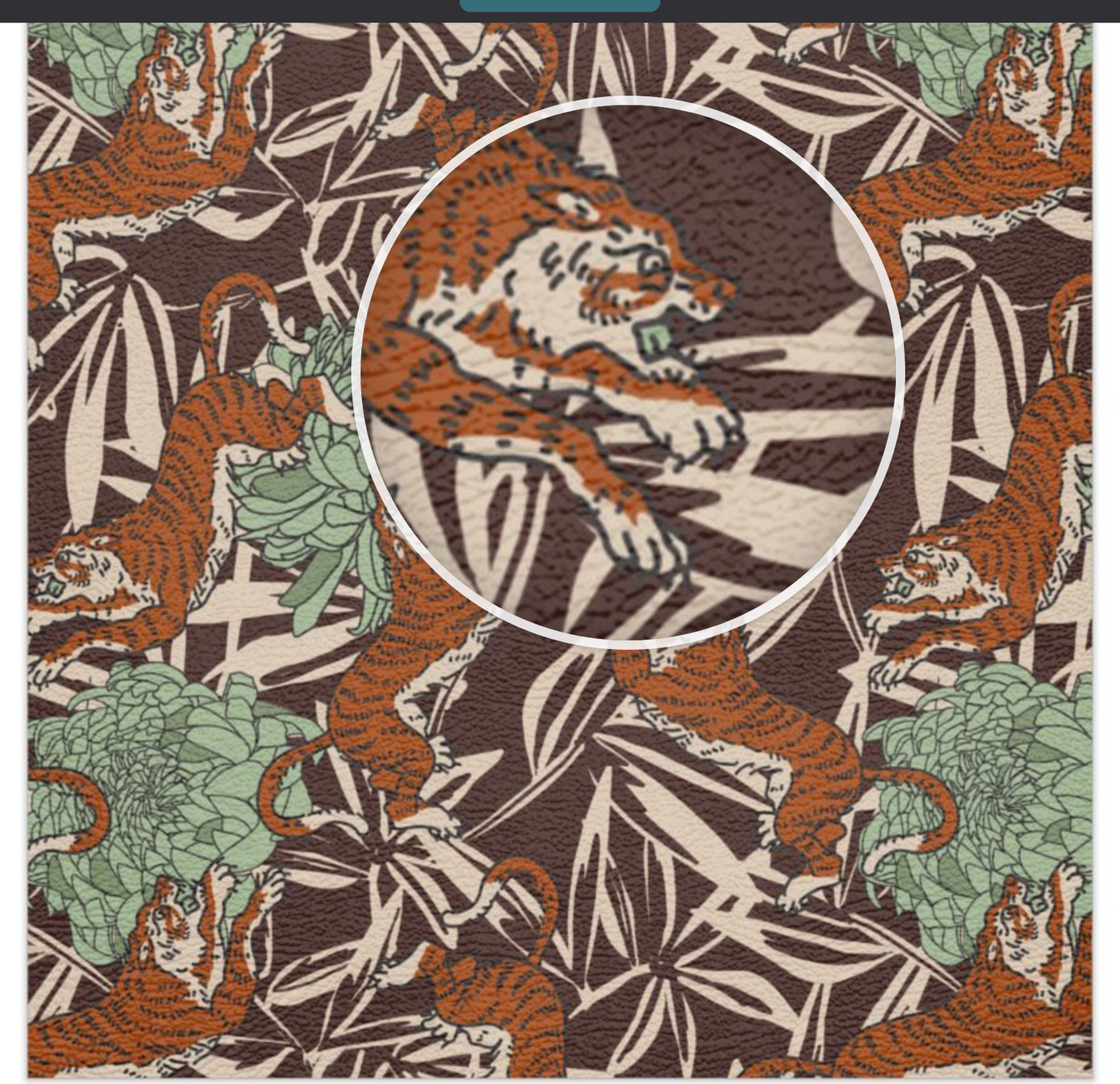 Holli Zollinger Cinnamon Tiger Leatherette Mat